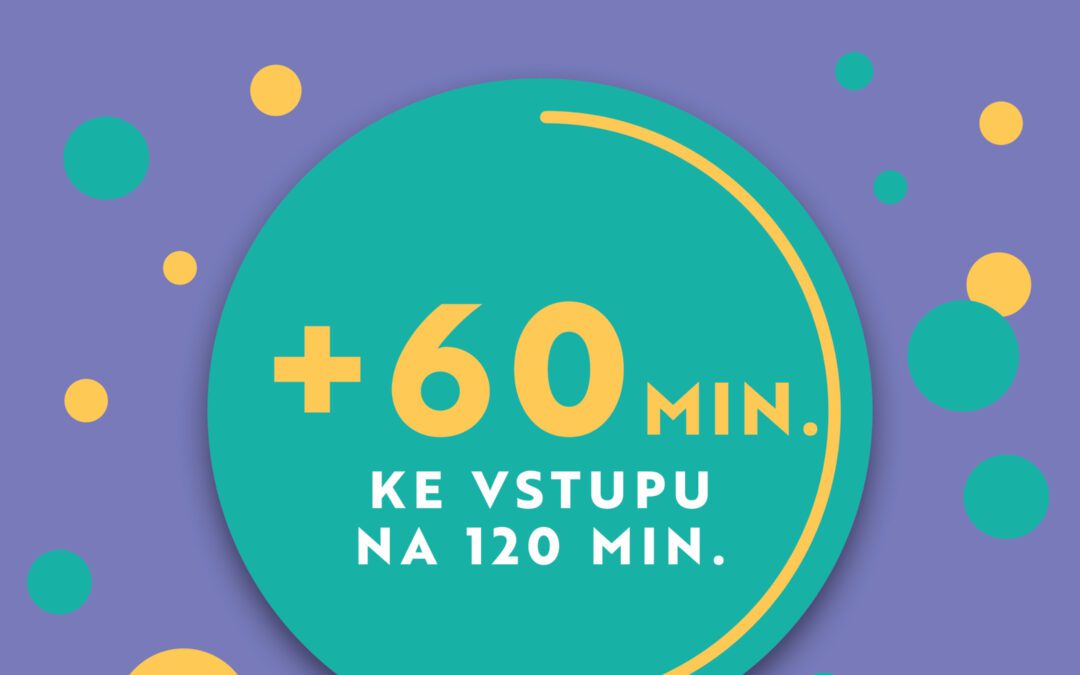 Dubnová akce: 60 minut navíc ke vstupu na 120 minut